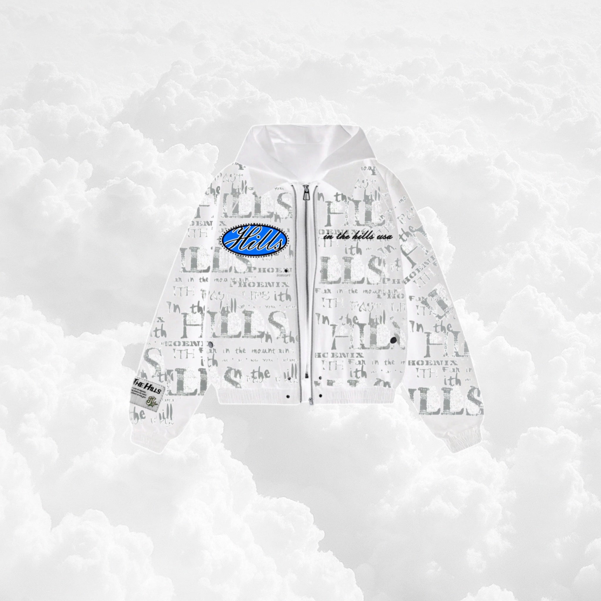 Snowflake Double Zip Up Hoodie