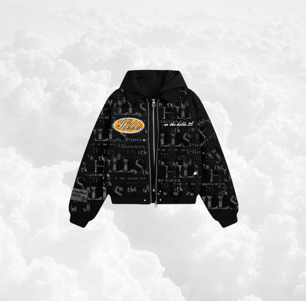 Shadow Double Zip Up Hoodie